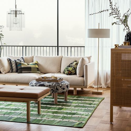 IKEA - STOCKHOLM 2025, yer lambası, beyaz-pirinç, 159 cm