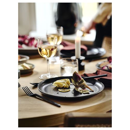 IKEA - STOCKHOLM 2025, cutlery for 6 people, black