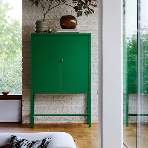 IKEA - STOCKHOLM 2025, kapaklı dolap, yeşil, 80x40x126 cm