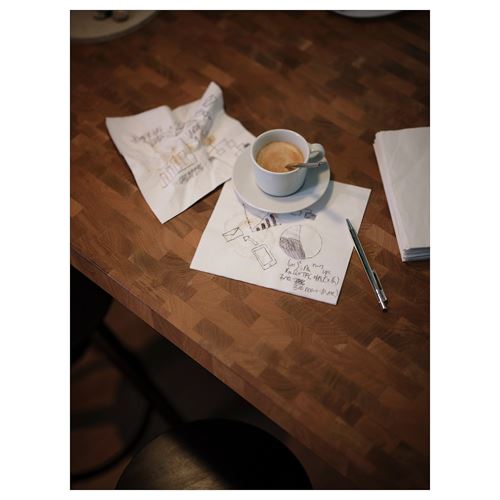 IKEA - VADHOLMA, kitchen island, black/oak, 126x79x90 cm