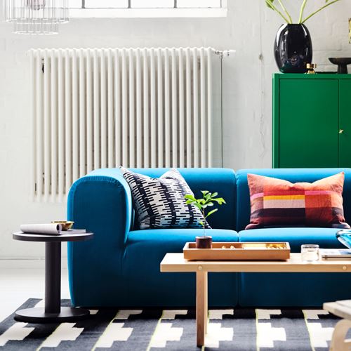IKEA - STOCKHOLM 2025, 2'li kanepe, alhamn koyu turkuaz