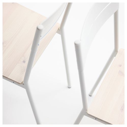 IKEA - BUSLATT, sandalye, beyaz-çam