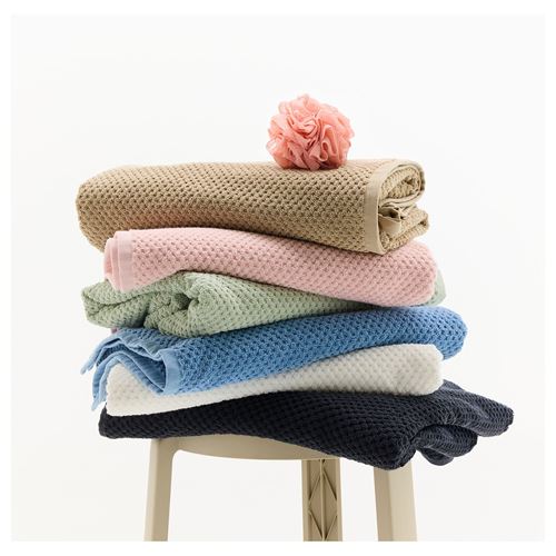 IKEA - GULVIAL, bath sheet, black, 70x140 cm