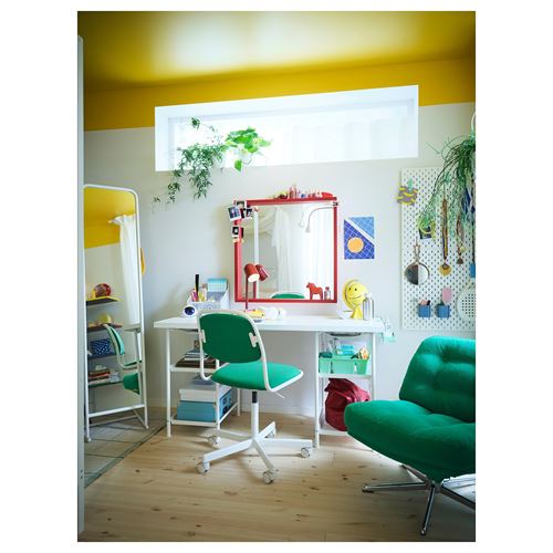 IKEA - ÖRFJALL, office chair, white/vissle green