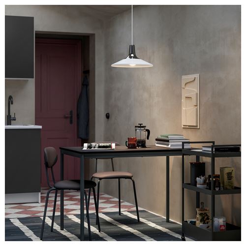 IKEA - SANDSBERG, kitchen table, black, seats 4