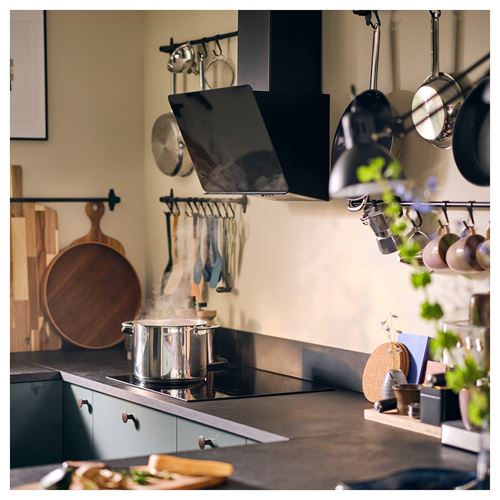 IKEA - EKBACKEN, tezgah, siyah-laminat, 246x2,8 cm