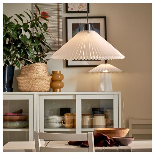 IKEA - KUDDLAVA, sarkıt lamba abajur başlığı, beyaz, 59 cm