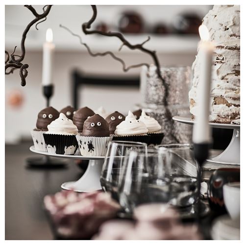 IKEA - KUSTFYR, muffin kağıdı, karışık desenler-beyaz/siyah