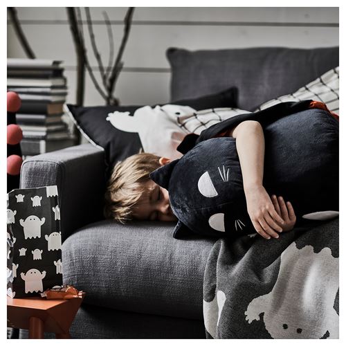 IKEA - KUSTFYR, yumuşak oyuncak, siyah, 44 cm