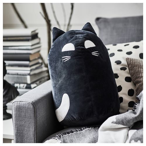 IKEA - KUSTFYR, yumuşak oyuncak, siyah, 44 cm