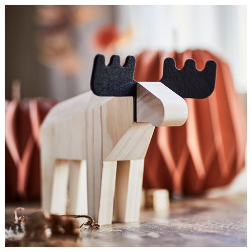IKEA - HÖSTAGILLE, dekoratif aksesuar, çam-siyah, 18 cm