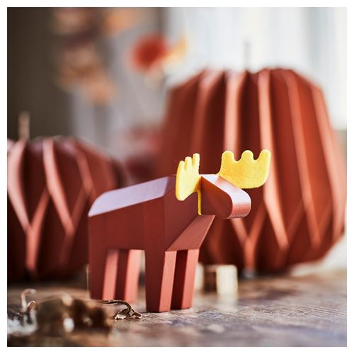 IKEA - HÖSTAGILLE, dekoratif aksesuar, turuncu, 13 cm