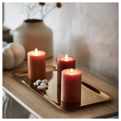 IKEA - HÖSTAGILLE, blok mum, çok renkli, 30 saat