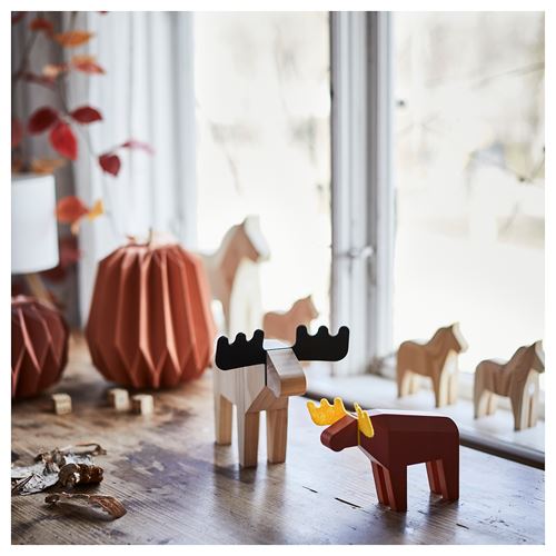 IKEA - HÖSTAGILLE, dekoratif aksesuar, çam-siyah, 18 cm