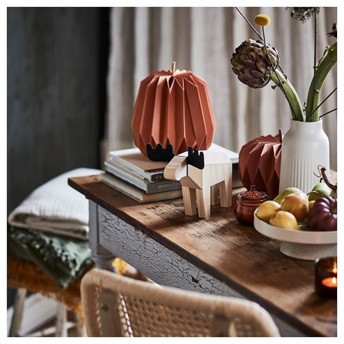 IKEA - HÖSTAGILLE, dekoratif aksesuar, çam-siyah, 18 cm
