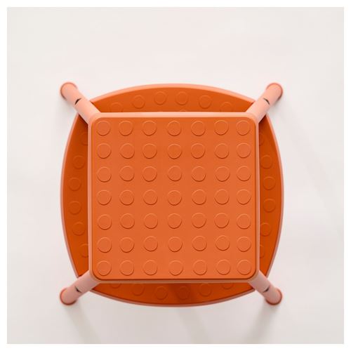 IKEA - HADDARP, basamaklı tabure, turuncu