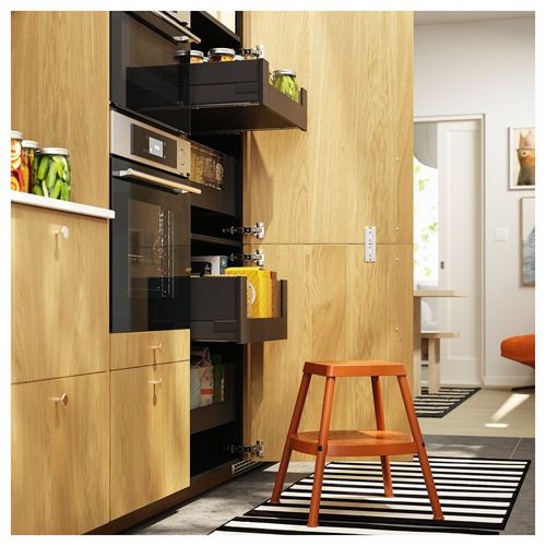 IKEA - HADDARP, basamaklı tabure, turuncu