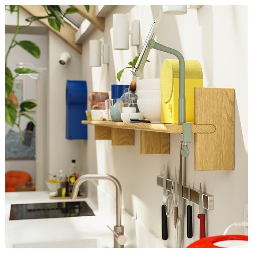 IKEA - KLAVRESTRÖM, duvar rafı, meşe, 60x20 cm