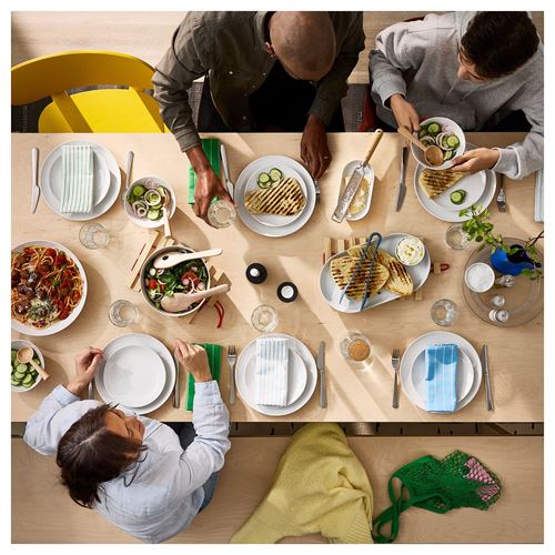 IKEA - BERGSHYTTAN, yemek masası, hafif boyalı efekt huş kaplama, 240x93 cm