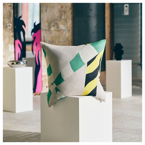 IKEA - KONSTRUNDA, cushion cover, multicolour, 65x65 cm