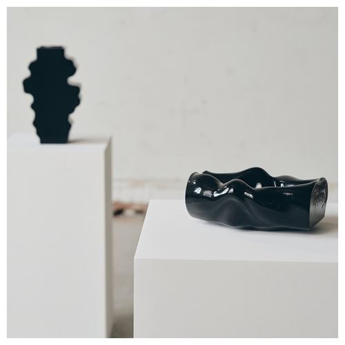 IKEA - KONSTRUNDA, decoration, black, 26x22x10 cm