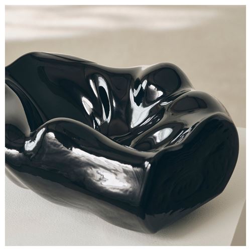 IKEA - KONSTRUNDA, decoration, black, 26x22x10 cm