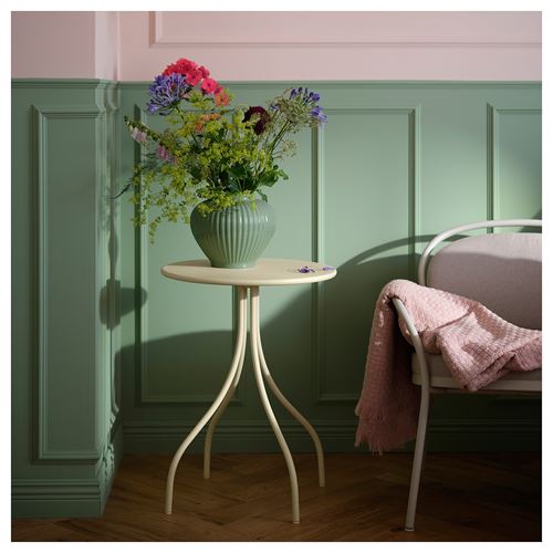 IKEA - TANEBRO, yan sehpa, uçuk sarı, 46 cm