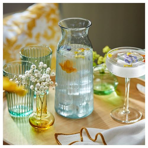 IKEA - SMÖRFISK, carafe, light turquoise, 1 l