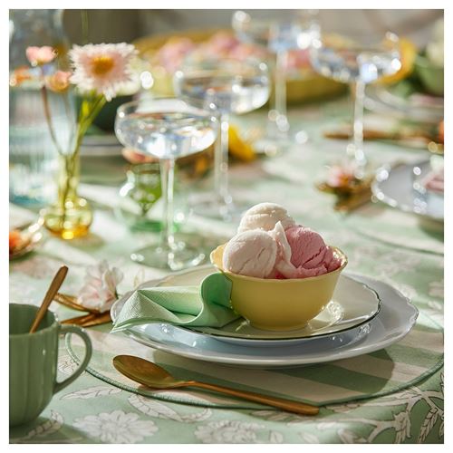 IKEA - UPPLAGA, side plate set, white-mixed colours, 22 cm