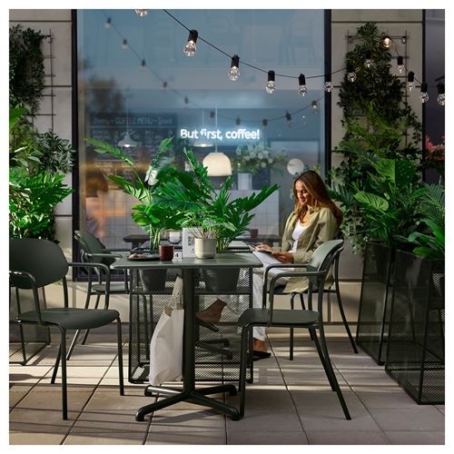 IKEA - VISINGSÖ, plant stand, deep green, 74 cm