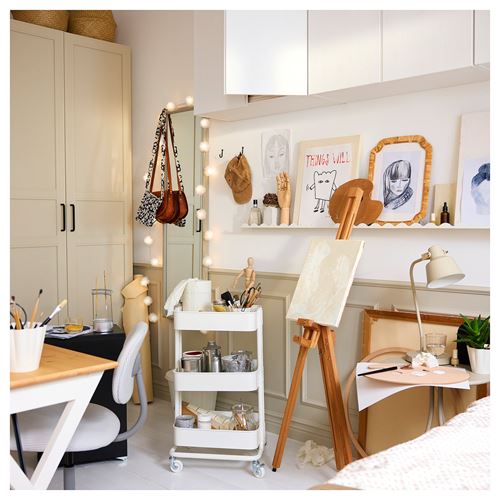 IKEA - DAGGKAPRIFOL, çerçeve rafı, beyaz, 49 cm