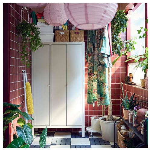 IKEA - KOLBJÖRN, kapaklı dolap, bej, 90x161 cm