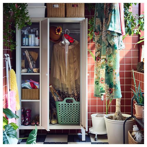 IKEA - KOLBJÖRN, kapaklı dolap, bej, 90x161 cm