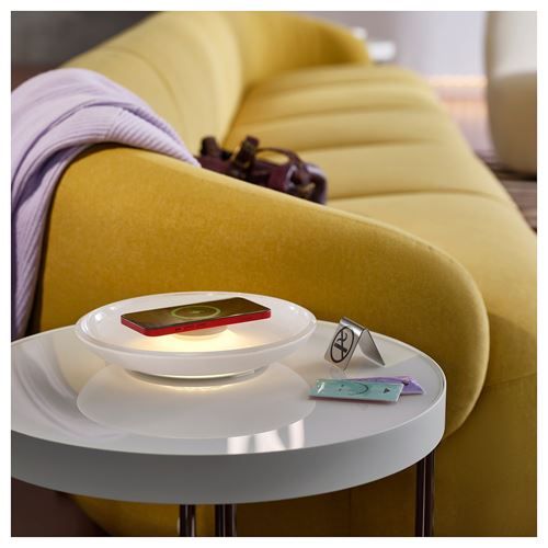 IKEA - FRÖTORP, yan sehpa, beyaz-krom kaplama, 48 cm