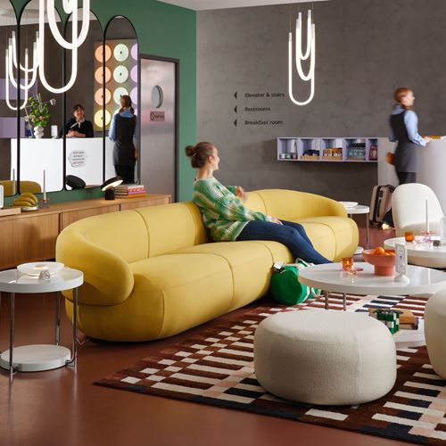 IKEA - FRÖTORP, nest of tables, white/chrome-plated