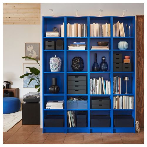 IKEA - BILLY, bookcase, blue, 40x28x202 cm
