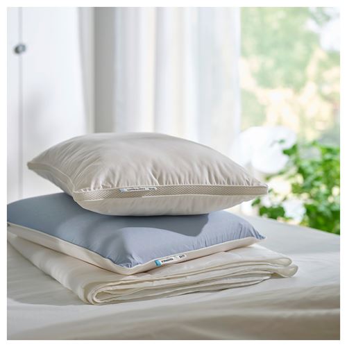 IKEA - GAFFELKLOCKA, high pillow, white, 50x60 cm