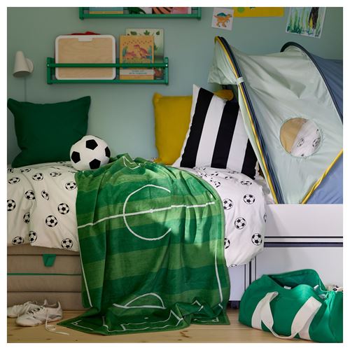 IKEA - SPORTSLIG, children bath towel, green, 100x150 cm