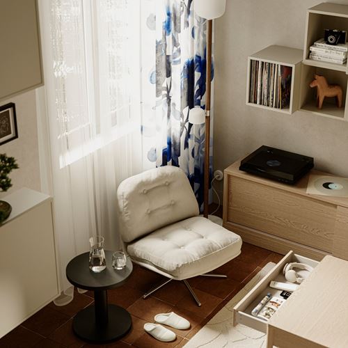 IKEA - DYVLINGE, swivel wing chair, kelinge beige