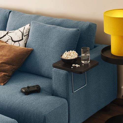 IKEA - TRANERED, armrest tray, darkbrown