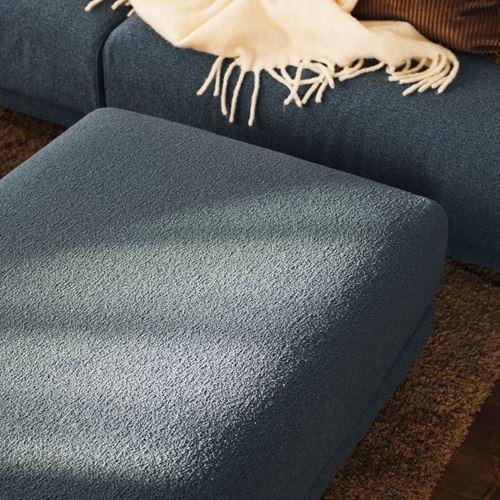 IKEA - UPPAKRA, pouffe, Axvall dark grey-blue