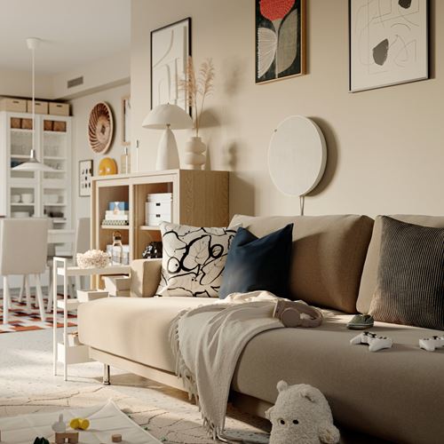 IKEA - UPPAKRA, 3-seat sofa, Axvall off-white