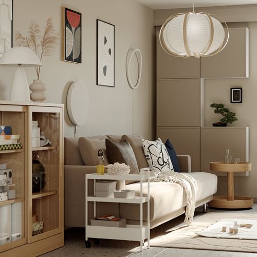 IKEA - UPPAKRA, 3-seat sofa, Johanneshov brown-beige