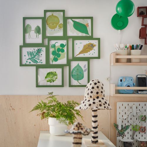 IKEA - VAXBO, collage frame, green, 13x18 cm