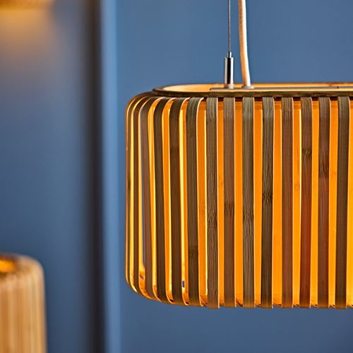IKEA - VARPTROSS, pendant lamp, bamboo, 79 cm