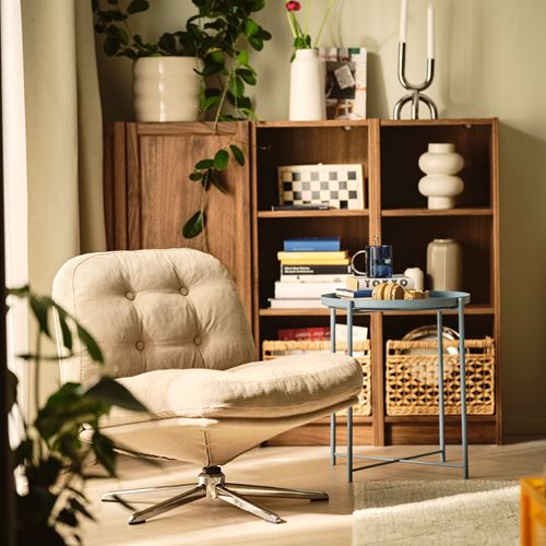 IKEA - GLADOM, tray table, light blue, 45x53 cm