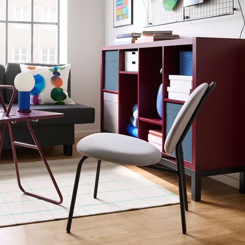 IKEA - KALLAX, open shelving unit, brown-red, 147x39x94 cm