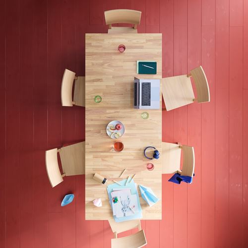 IKEA - KARSKAR, açılır yemek masası, kauçuk, 4-6 kişilik