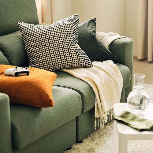 IKEA - MALMKÖPING, 2-seat sofa, tibbleby gray-green