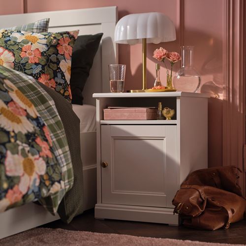 IKEA - FAGELFJALLET, bedside table, off white, 42x41x56 cm